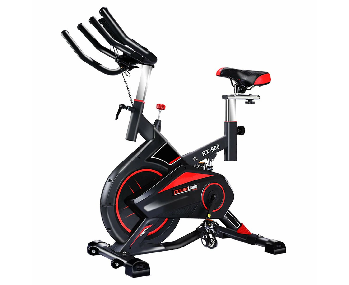 Powertrain RX-900 Exercise Spin Bike Cardio Cycling - Red