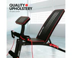 Powertrain Adjustable FID Home Gym Bench with Preacher Curl Pad