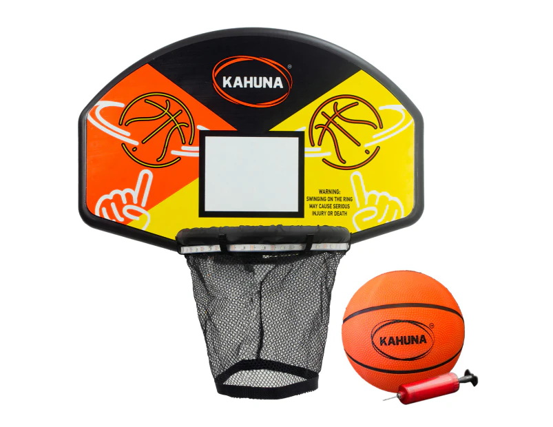 Kahuna Trampoline LED Basketball Hoop Set with Light-Up Ball