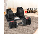 20kg Powertrain Adjustable Home Gym Dumbbell w/ 10436 Adidas Bench