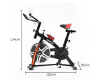 Powertrain Home Gym Flywheel Exercise Spin Bike - Black