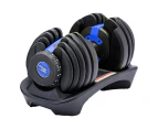 24KG Powertrain Adjustable Home Gym Dumbbell - Blue