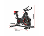 Powertrain IS-500 Heavy-Duty Exercise Spin Bike Electroplated - Black