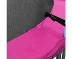 08ft Trampoline Replacement Safety Pad and Net Round 6 Poles Pink