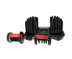 48kg Powertrain Adjustable Dumbbell Home Gym Set