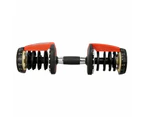 48kg Powertrain Adjustable Dumbbell Home Gym Set