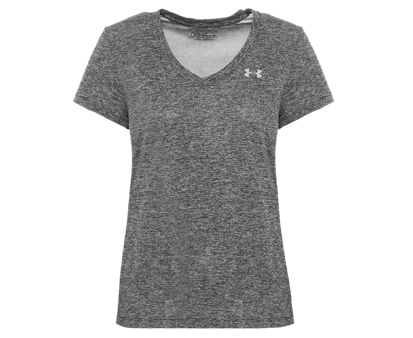 Under Armour Women's UA Tech Twist V-Neck Tee / T-Shirt / Tshirt - Grey