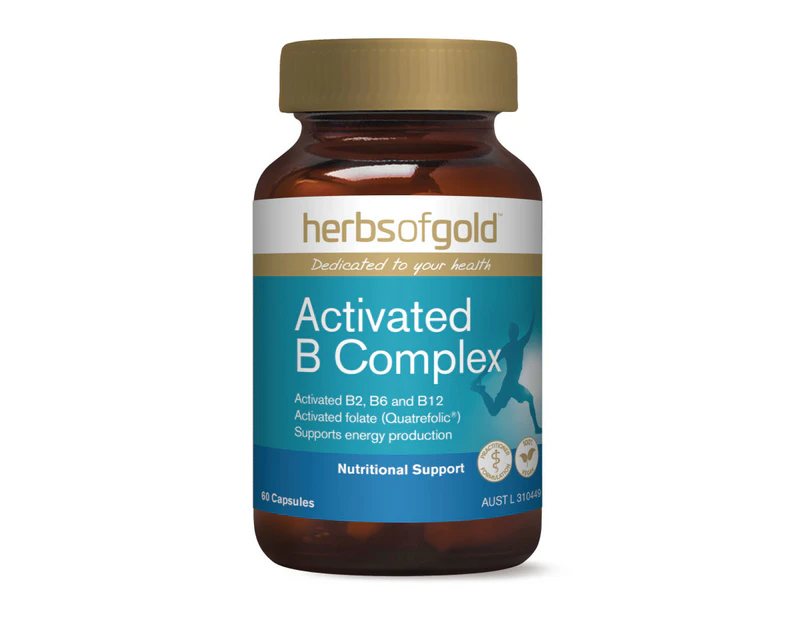 Herbs Of Gold Activated B Complex 60 Capsules
