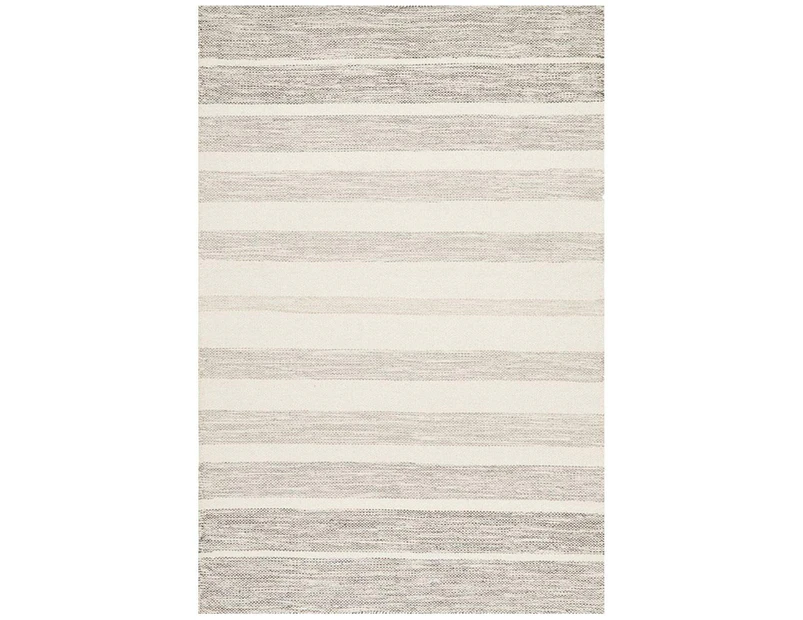 RC Home Sadri Grey Gradient Stripe Flatwoven Contemporary Rug