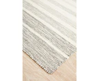 RC Home Sadri Grey Gradient Stripe Flatwoven Contemporary Rug