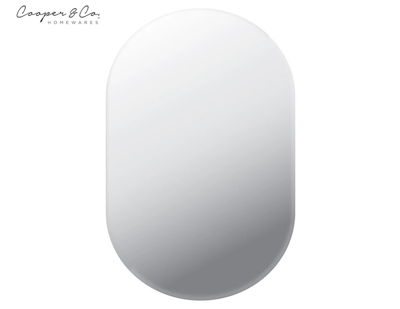 Cooper & Co. 79x59cm Large Urban Frameless Oval Vanity Mirror