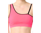 Jerf  Womens Bage Neon Pink Seamless Sports Bra
