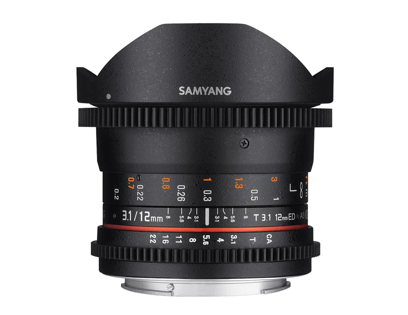 Samyang 12mm T3.1 UMC II Nikon Full Frame VDSLR/Cine Lens