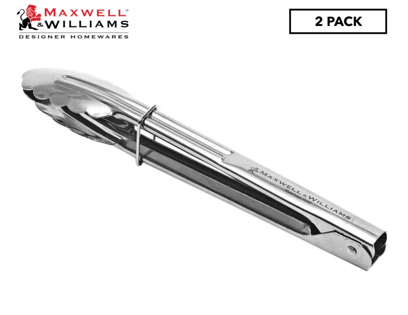 2 x Maxwell & Williams 23cm Grabbers Tongs