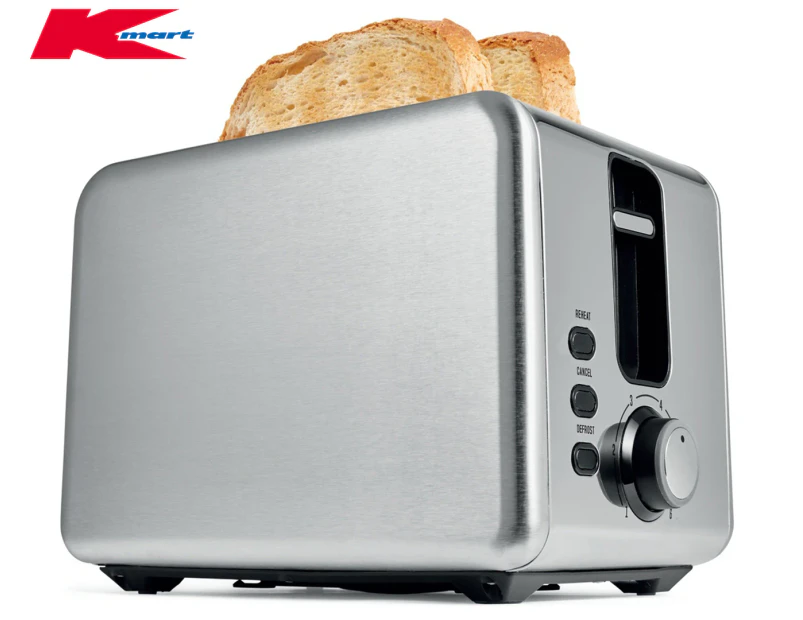 Anko by Kmart Stainless Steel 2-Slice Toaster - Silver