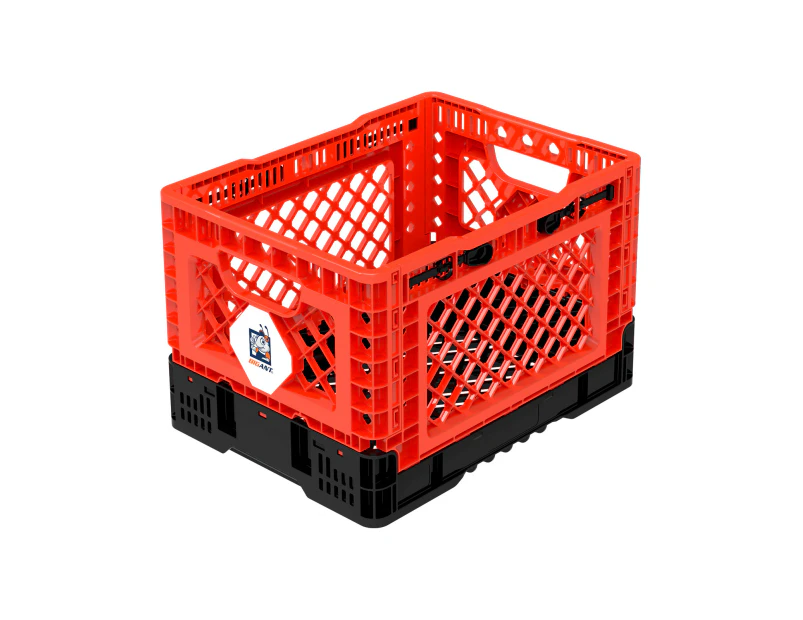 BigAnt Smart Foldable Stackable Crate 25L - Red