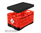 BigAnt Cap for Smart Foldable Stackable Crate 48L - Black