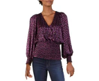 Leyden Women's Tops & Blouses Top - Color: Purple