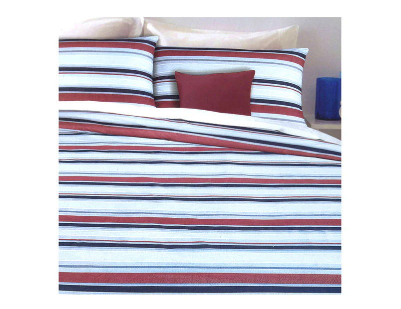 Apartmento Infinity Navy Polyester Cotton Quilt Cover Set