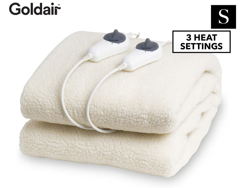 Goldair Single Fitted Fleece Electric Blanket GEBFL-S