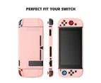 Nintendo Switch Case, Dockable Hard Shell Protective Cover for Console and Joy-Con Controllers - Matte Pink