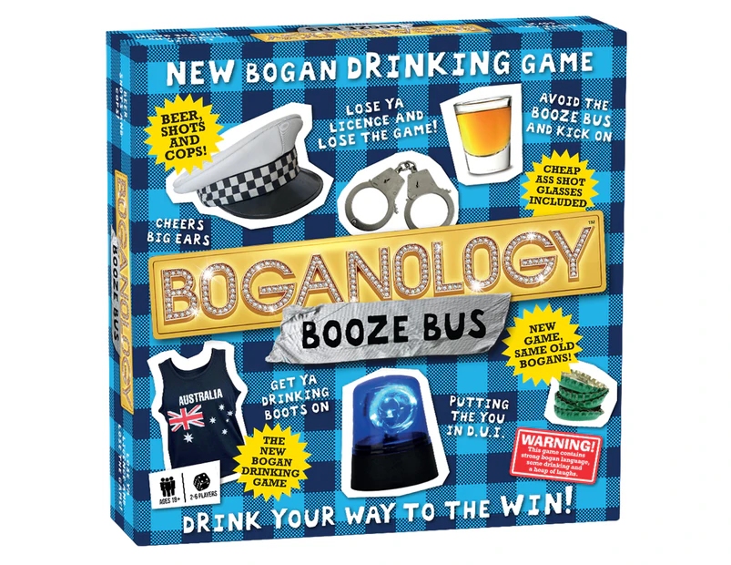 Fantastic Factory Boganology Booze Bus Adult Novelty Drinking Party Game 18y+