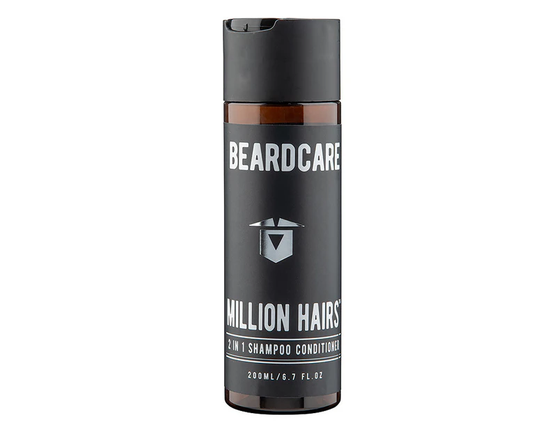 2 IN 1 Men's Beard Shampoo Conditioner Million Hairs 200ml