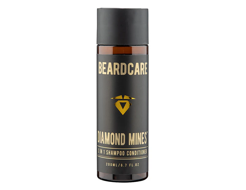 2 IN 1 Men's Beard Shampoo and Conditioner Diamond Mines 200ml