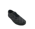 Airwalk Ox Jnr Boys Skate Shoe Lace Up Flat Sole Canvas Upper - Black/Grey