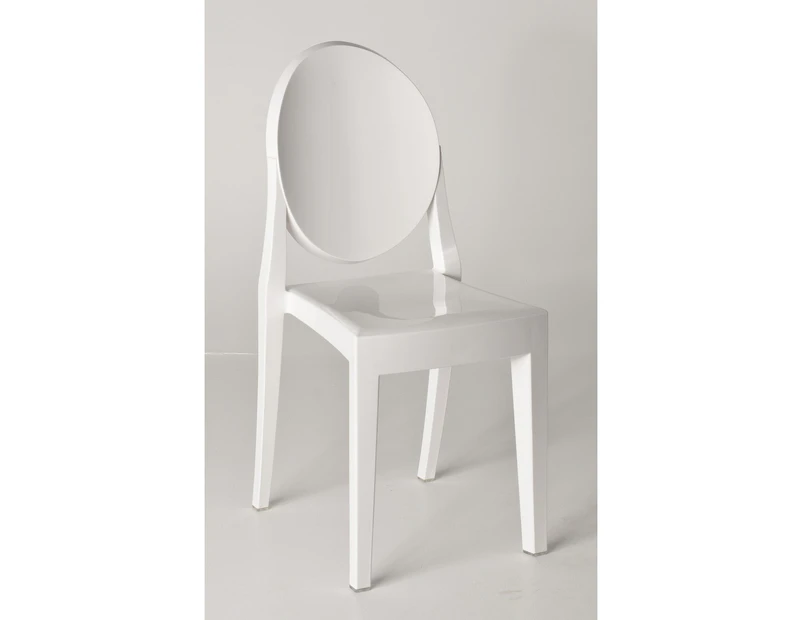 Replica Victoria Ghost Chair - Solid White - Individual