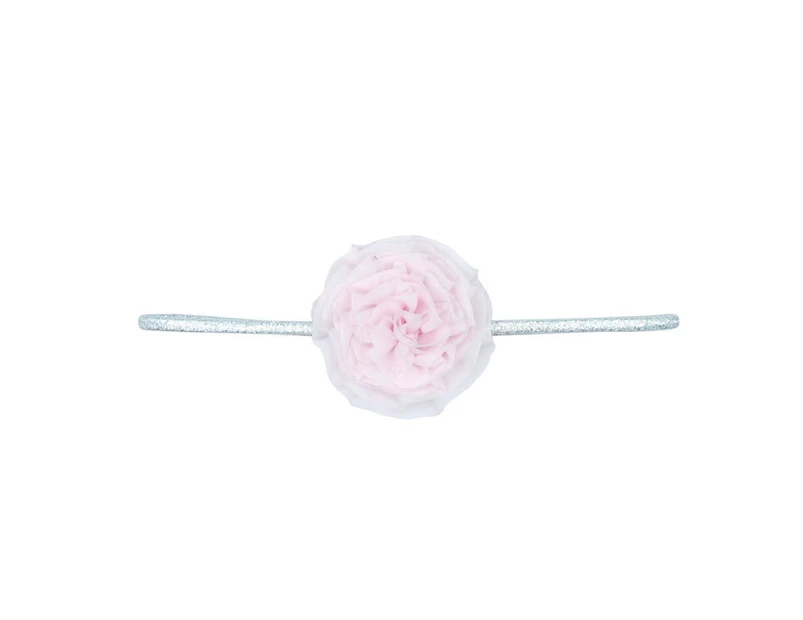 Pink Poppy High Tea Soft Flower Headband - Pale Pink