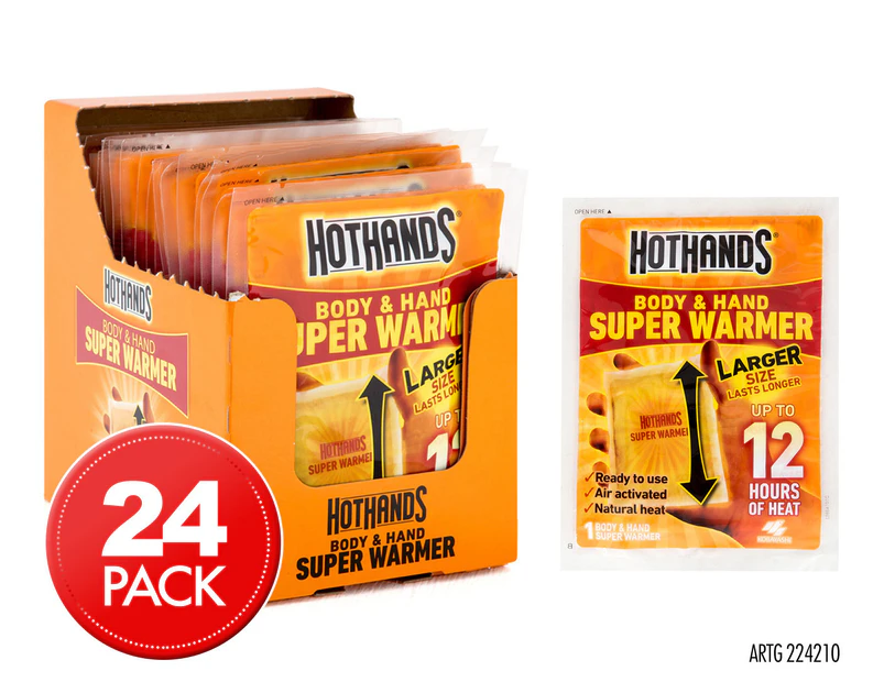 24 x HotHands Body & Hand Super Warmer