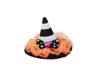 Pink Poppy Halloween party hair clips - Black