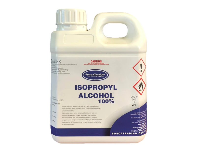 Bosca 100% Isopropanol Rubbing Alcohol Isopropyl Alcohol 1L