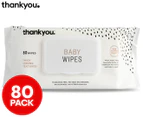 Thankyou. Thick Baby Wipes 80-Pack