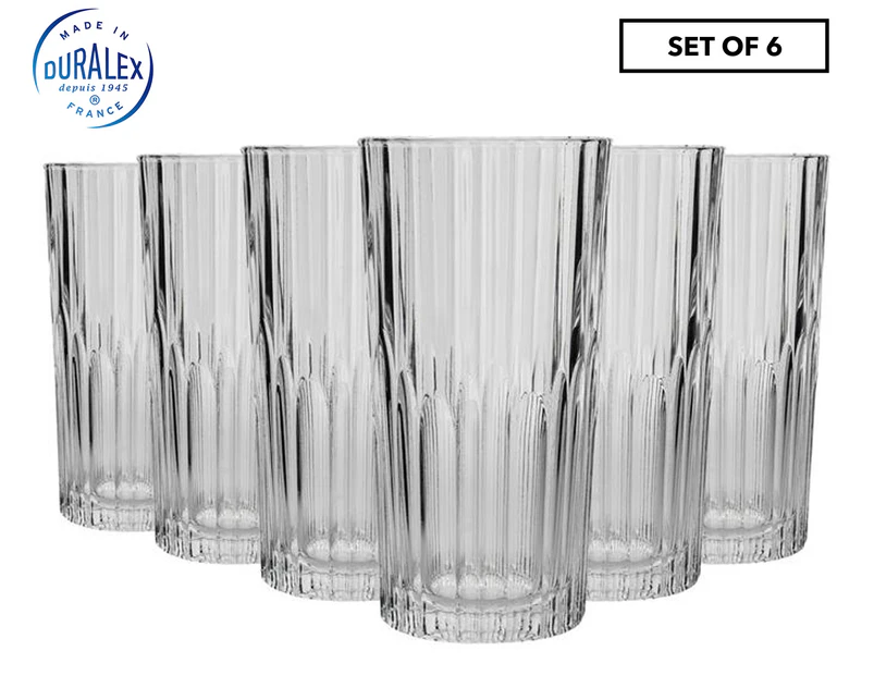 Set of 6 Duralex 305mL Manhattan Highball Glasses