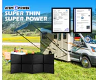 ATEM POWER 12V 300W Folding Solar Panel Blanket Caravan Mono Completed Kit With Dual USB