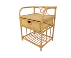Breeze Suzane Natural Rattan One Drawer Bedside Table