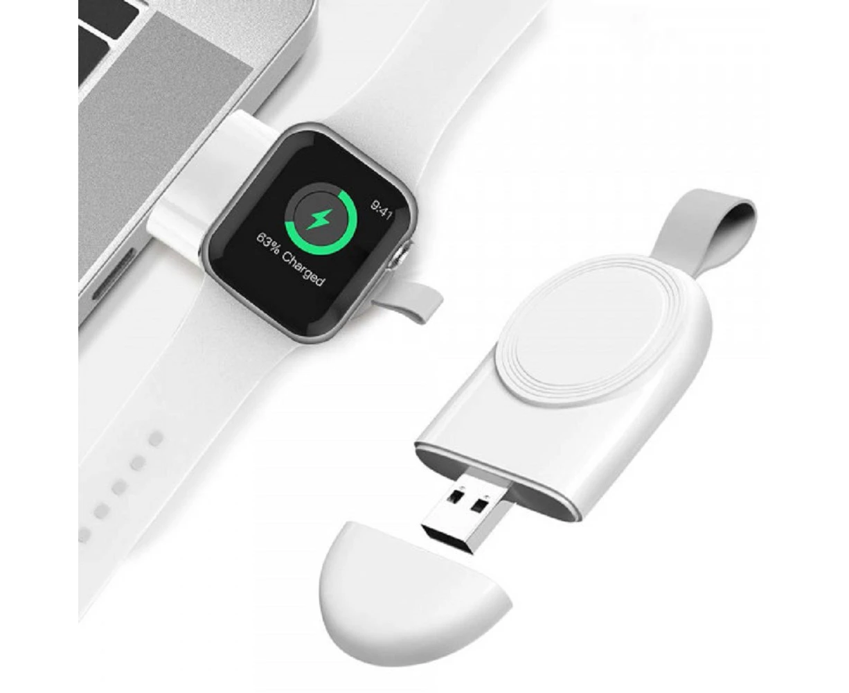 Charger For Apple Watch Magnetic Wireless Series 1/2/3/4 - White (AU Stock)