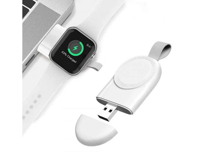 Charger For Apple Watch Magnetic Wireless Series 1/2/3/4 - White (AU Stock)