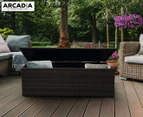 Arcadia Furniture Outdoor Rattan Storage Box - Black