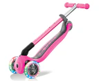 Globber Primo Foldable Scooter w/ Lights - Neon Pink