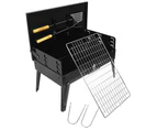 Charcoal BBQ Grill Hibachi Barbecue Portable Folding Steel Roast Camping Picnic