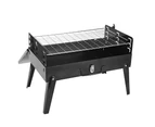 Charcoal BBQ Grill Hibachi Barbecue Portable Folding Steel Roast Camping Picnic
