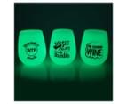 Glow In The Dark Silicone Wine Cup - Randomly Selected 3