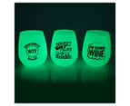Glow In The Dark Silicone Wine Cup - Randomly Selected