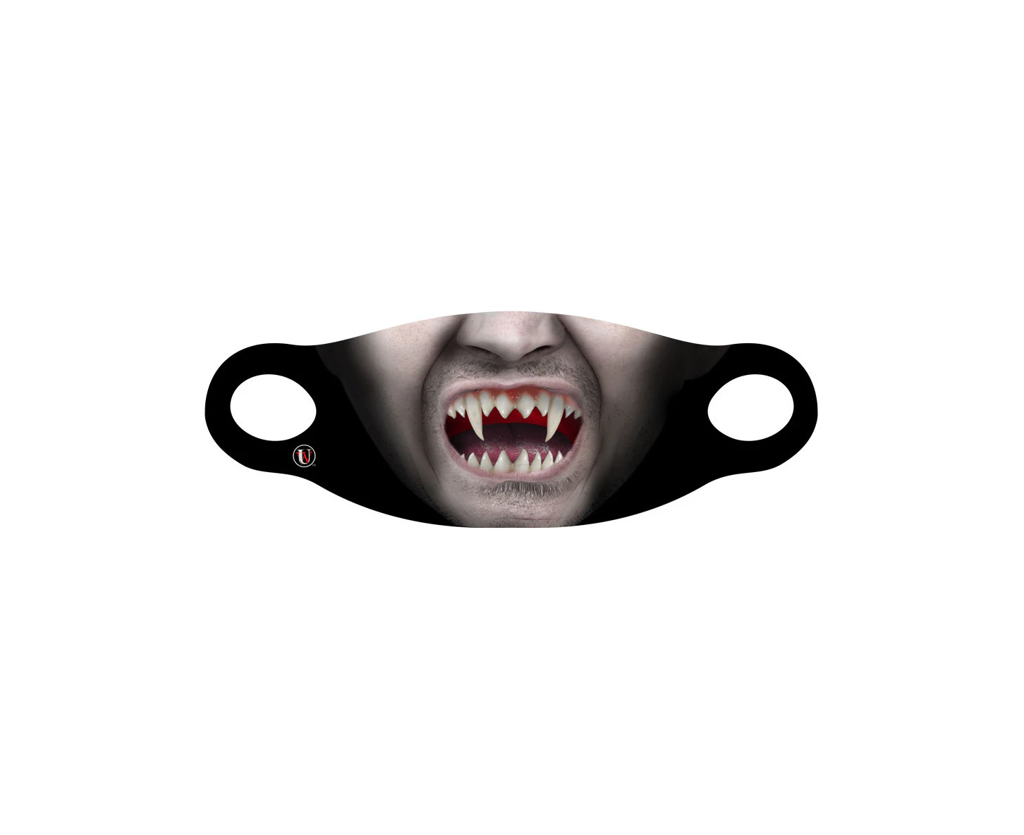 Novelty Male Vampire Adult's Fabric Face Mask Halloween Costume Accessory - Genuine & New