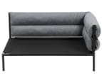 Paws & Claws Large Elevated Pet Sofa/Bed - Grey/Black 2