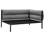 Paws & Claws Large Elevated Pet Sofa/Bed - Grey/Black 3