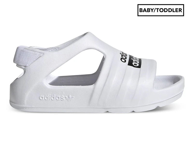 Adidas Toddlers' Adilette Play Slides - Cloud White/Core Black